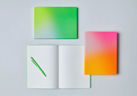 Leather Bullet Journal — Neon Pink A5+