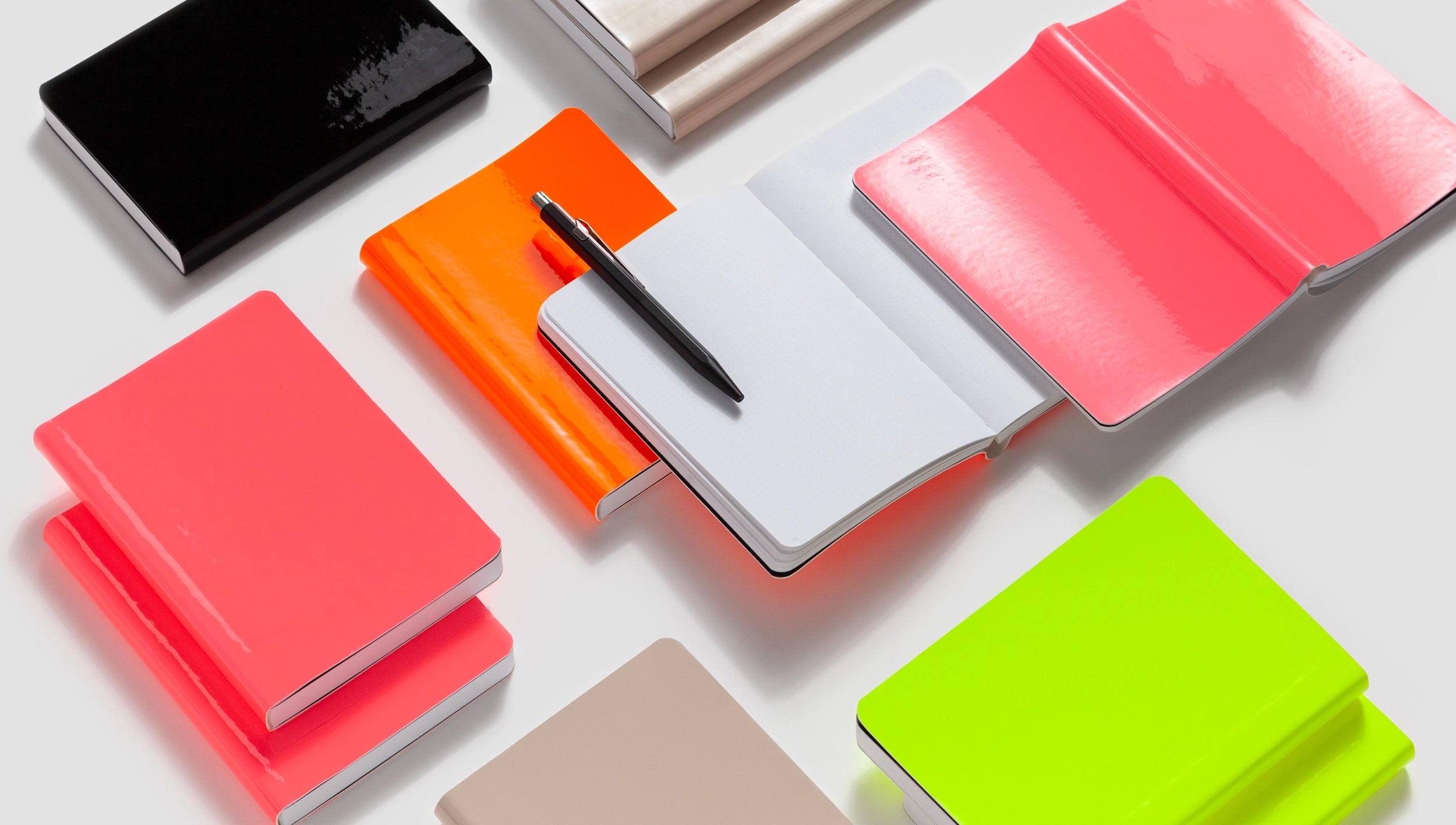 Glossy Bullet Journal — Neon Yellow A6