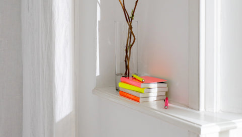 Glossy Bullet Journal — Neon Yellow A6