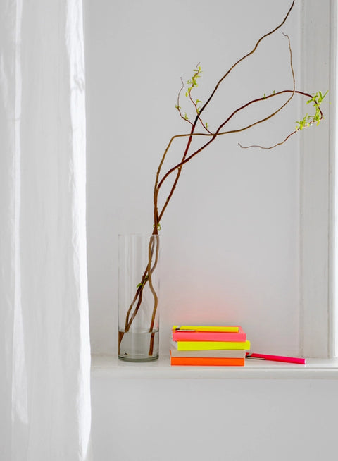 Glossy Bullet Journal — Neon Yellow A6