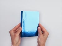 Shiny Bullet Journal — Metallic Blue A6