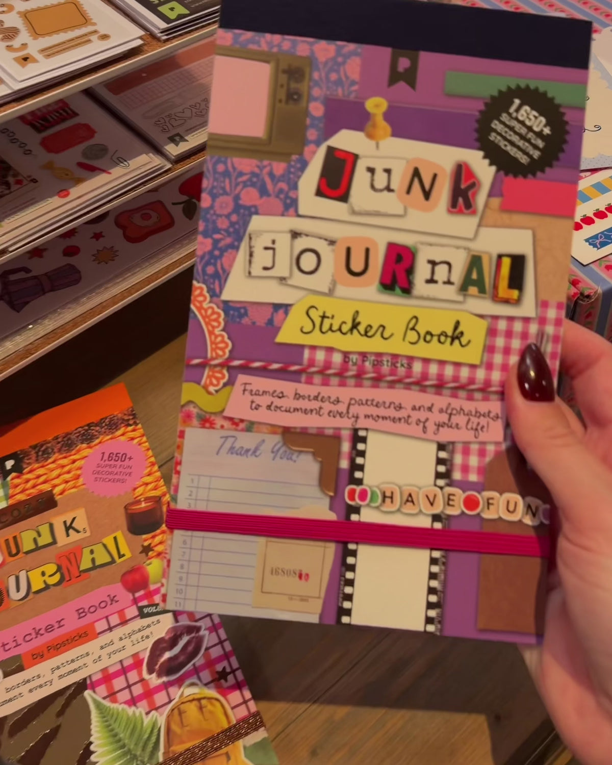 Junk Journal Klistremerkebok — Mix & Match