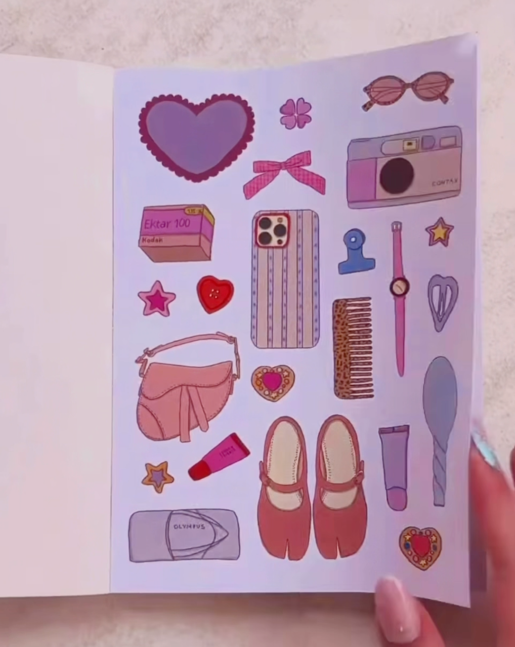 Junk Journal Klistremerkebok — Nany Craft Shop