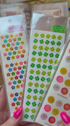 Glitter Clover Stickers