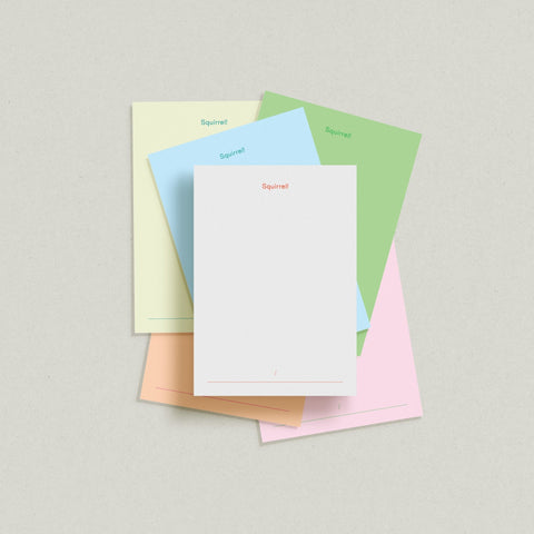 Squirrel! Notes - Fluo Paper Co.